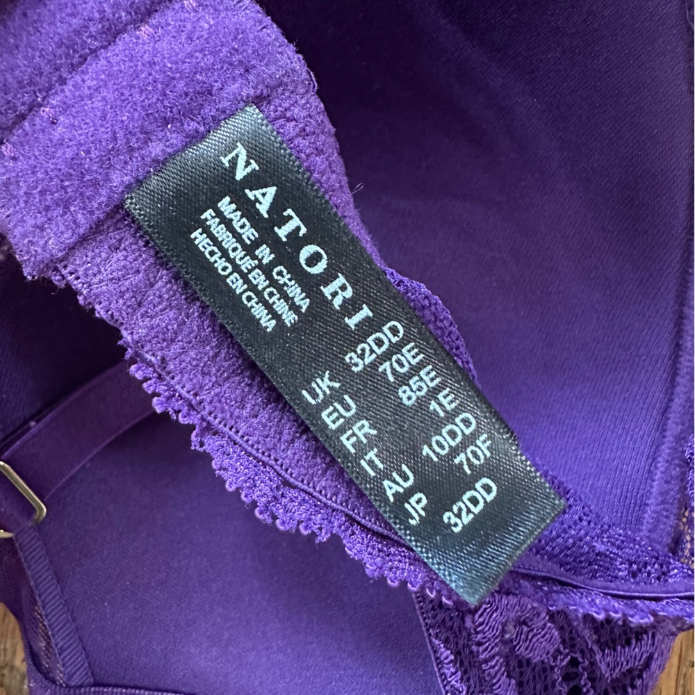 Natori Feathers Plunge Bra in Allium Size 32DD - Picture 7 of 10